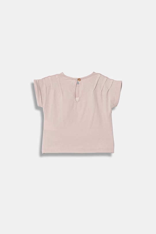 United Colors of Benetton t-shirt niemowlęcy bawełniany 3I1XA1075.W.Stagionale różowy SS26