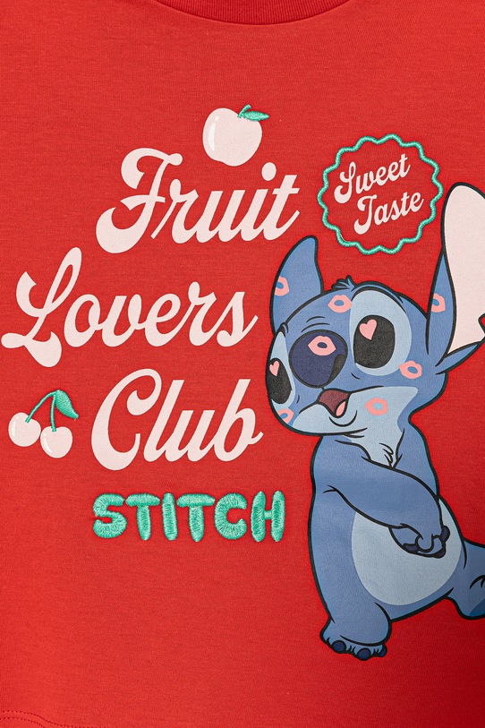 Dziewczynka United Colors of Benetton t-shirt dziecięcy bawełniany 3I1XC10SS.G.Stagionale czerwony