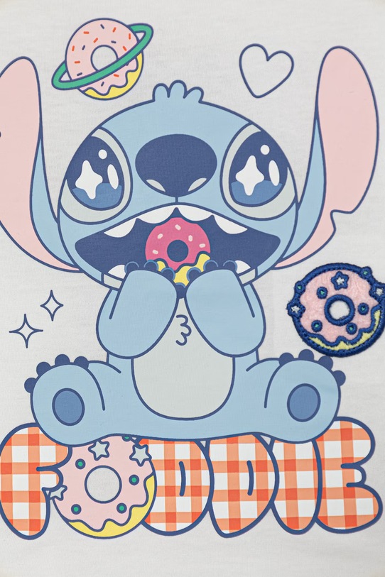 Dziewczynka United Colors of Benetton t-shirt dziecięcy bawełniany 3I1XG10MO.P.Stagionale biały