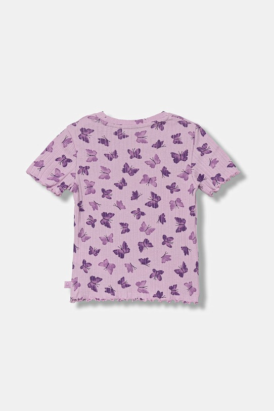 United Colors of Benetton t-shirt dziecięcy bawełniany 3XULG10M5.P.Stagionale fioletowy SS26