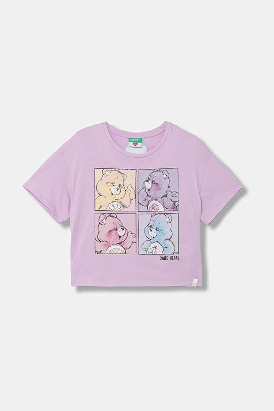United Colors of Benetton tričko detské bavlnené fialová 3I1XC10SM.G.Stagionale