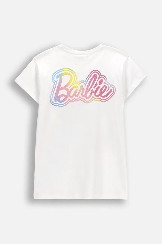 Coccodrillo t-shirt dziecięcy bawełniany z elastanem WC6143210LGD biały SS26