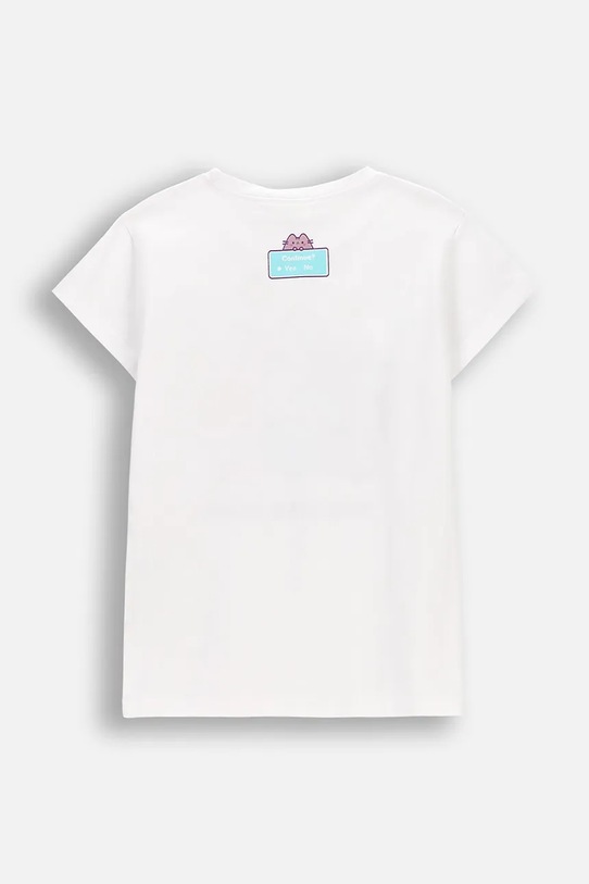 Coccodrillo t-shirt dziecięcy z bawełną WC6143214LGD biały SS26