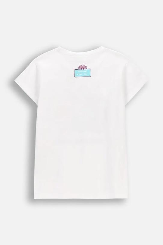 Coccodrillo t-shirt dziecięcy z bawełną WC6143214LGD biały SS26