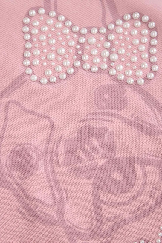 Coccodrillo t-shirt per bambini in cotone con elastan rosa WC6143202HGK