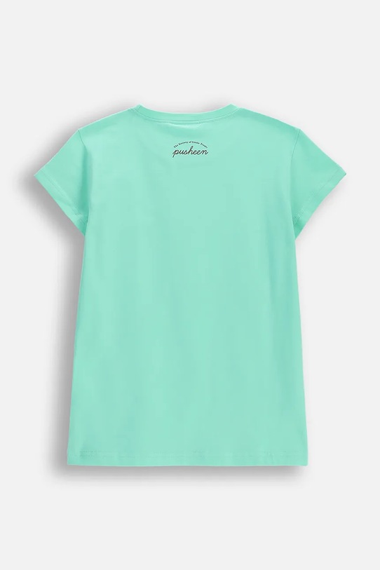 Coccodrillo t-shirt per bambini in cotone WC6143213LGD turchese SS26