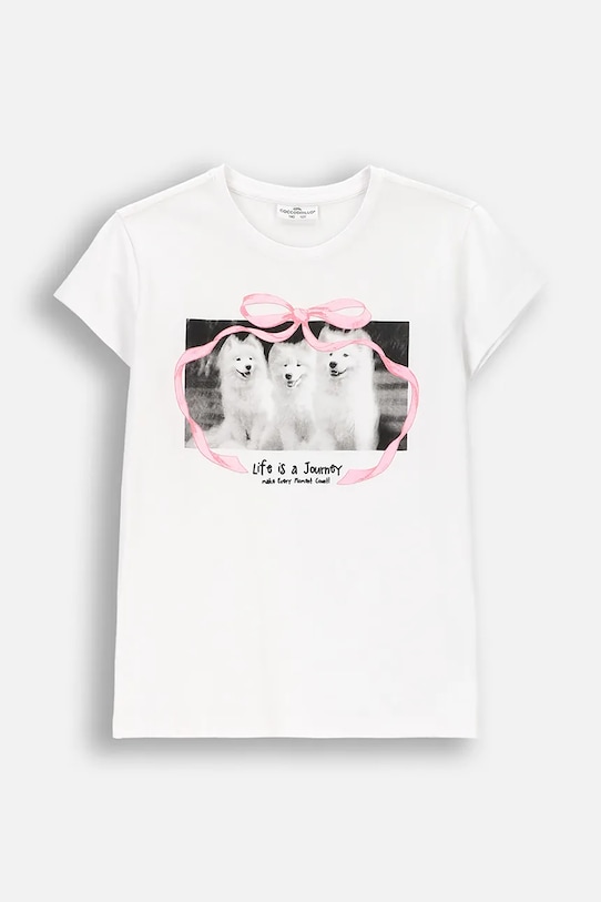 Coccodrillo t-shirt παιδικό με βαμβάκι λευκό WC6143206FGJ