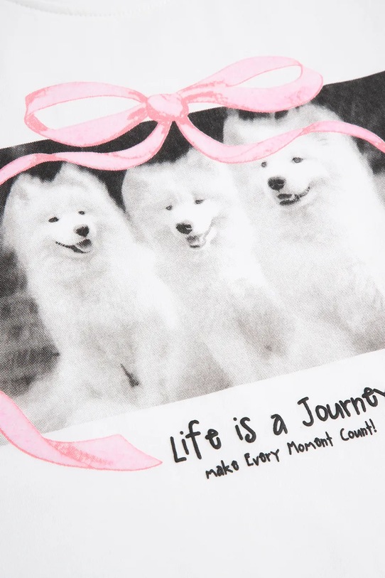 Coccodrillo t-shirt παιδικό με βαμβάκι λευκό WC6143206FGJ