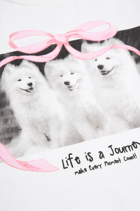 Coccodrillo t-shirt παιδικό με βαμβάκι λευκό WC6143206FGJ