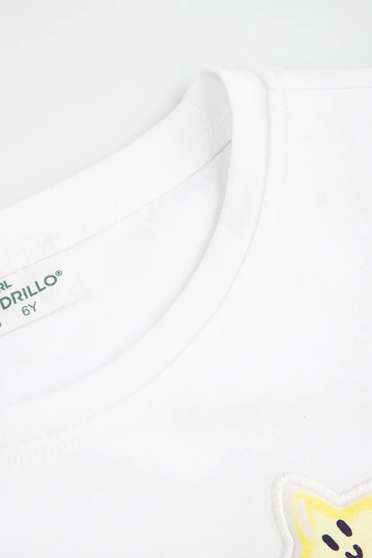 Κοριτσίστικα Coccodrillo T-shirt Παιδικό με βαμβάκι WC6143202SGK λευκό