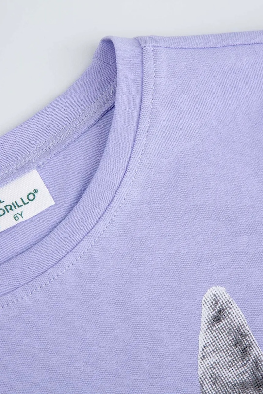 Djevojčice Coccodrillo majica za djecu od pamuka WC6143217VGB ljubičasta