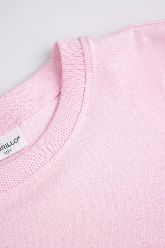Κοριτσίστικα Coccodrillo t-shirt παιδικό βαμβακερό WC6143202JGJ ροζ