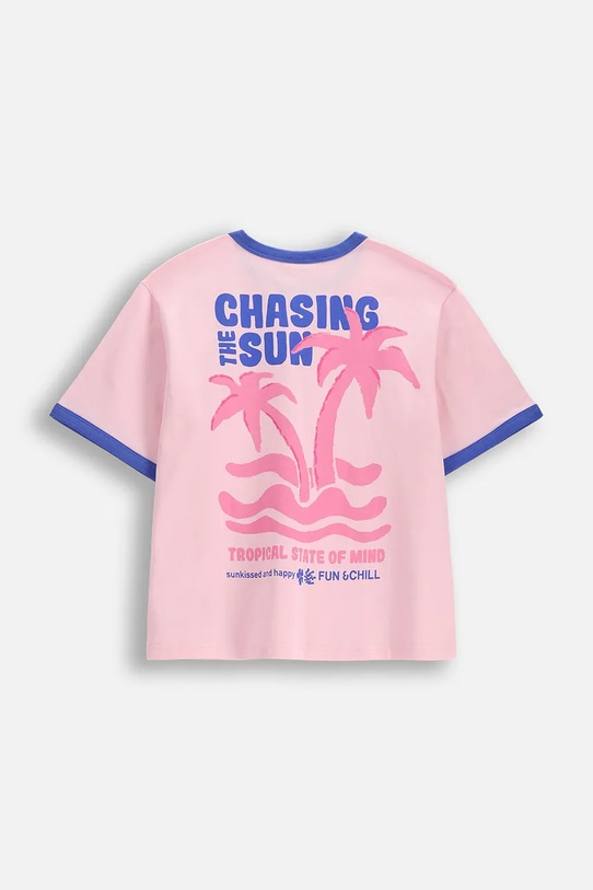Coccodrillo kratka majica otroška bombažna WC6143201WGJ roza SS26