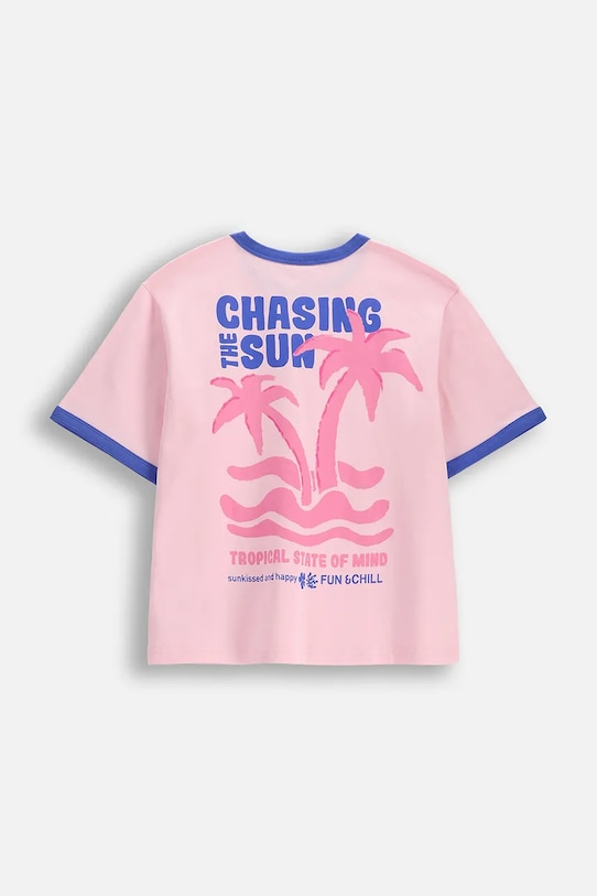 Coccodrillo kratka majica otroška bombažna WC6143201WGJ roza SS26