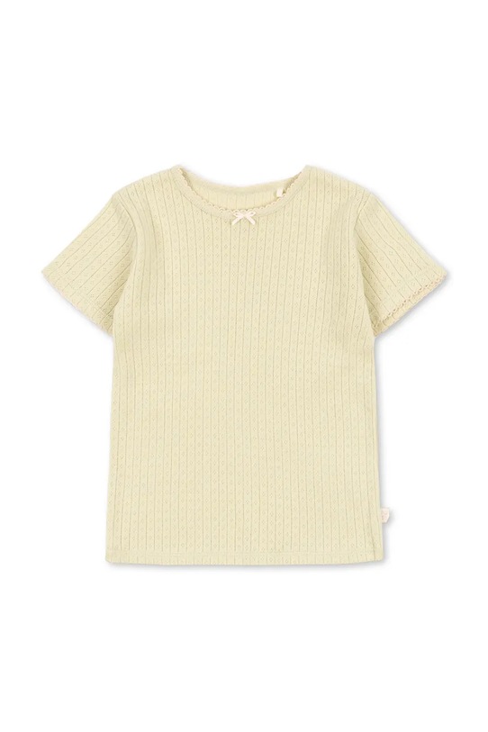 Konges Sløjd тениска за деца от памук MINNIE TEE GOTS жълт KS105485.PPY2