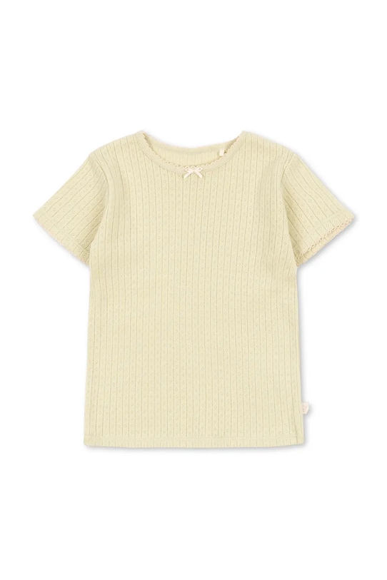 Konges Sløjd тениска за деца от памук MINNIE TEE GOTS жълт KS105485.PPY2