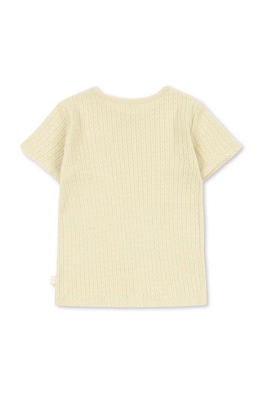 Konges Sløjd тениска за деца от памук MINNIE TEE GOTS KS105485.PPY2 жълт SS26