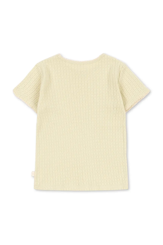 Konges Sløjd тениска за деца от памук MINNIE TEE GOTS KS105485.PPY2 жълт SS26