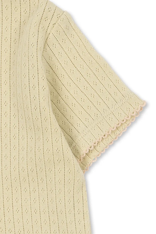 Konges Sløjd тениска за деца от памук MINNIE TEE GOTS жълт KS105485.PPY2