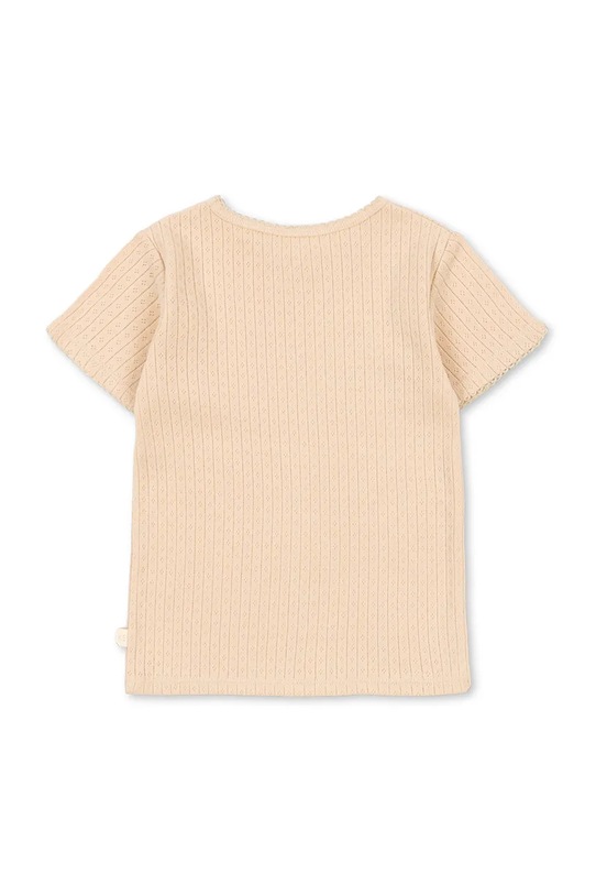 Konges Sløjd kratka majica otroška bombažna MINNIE TEE GOTS KS105485.PPY2 bež SS26