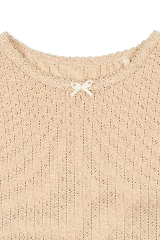 Deklice Konges Sløjd kratka majica otroška bombažna MINNIE TEE GOTS KS105485.PPY2 bež