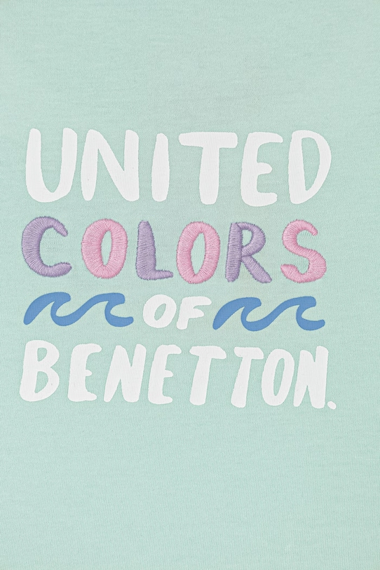 DÍVKA United Colors of Benetton tričko dětské bavlněné 3I1XG10N1.P.seasonal tyrkysová
