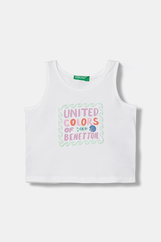 United Colors of Benetton top pentru copii, din bumbac alb 3I1XGH016.P.seasonal