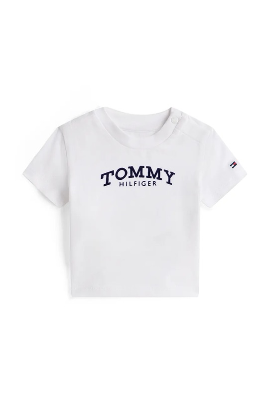 Tommy Hilfiger t-shirt niemowlęcy aplikacja biały KN0KN02146.PPY2