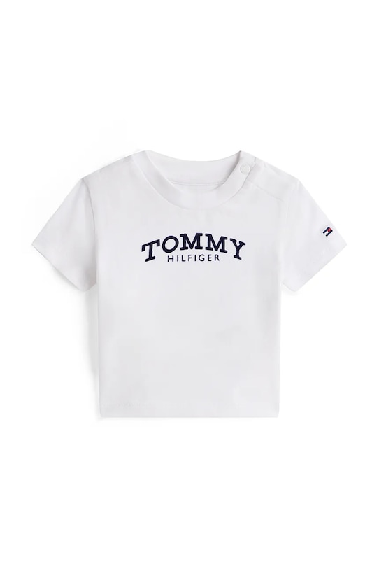 Tommy Hilfiger t-shirt niemowlęcy aplikacja biały KN0KN02146.PPY2