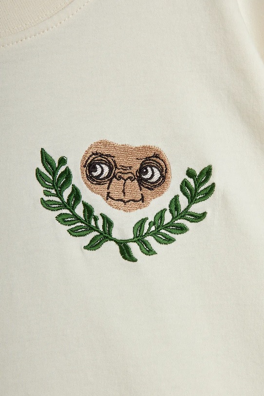 Chłopiec Mini Rodini t-shirt bawełniany dziecięcy E.T. 25820102 biały