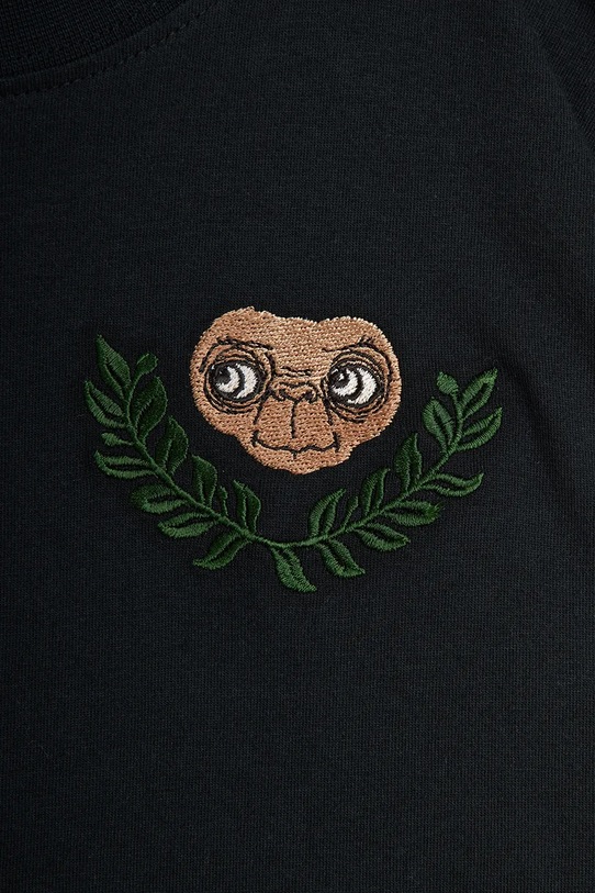 Chłopiec Mini Rodini t-shirt bawełniany dziecięcy E.T. 25820102 czarny