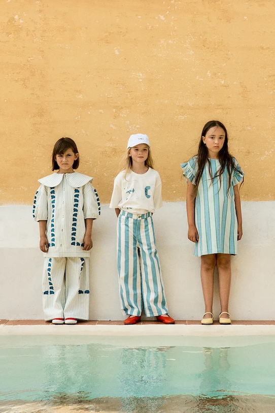 Tinycottons t-shirt bawełniany dziecięcy POODLE GRAPHIC TEE biały SS26.038