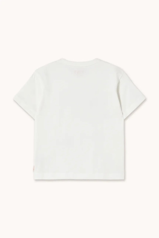 Tinycottons t-shirt bawełniany dziecięcy POODLE GRAPHIC TEE SS26.038 biały SS26