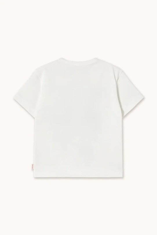 Chłopiec Tinycottons t-shirt bawełniany dziecięcy SWANS DIAMONDS GRAPHIC TEE SS26.059 biały