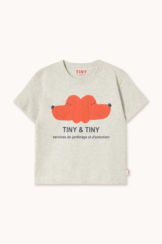 Tinycottons t-shirt bawełniany dziecięcy TINY&TINY GRAPHIC TEE SS26.063 biały SS26