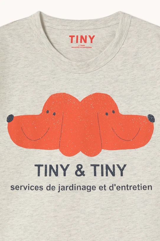 Tinycottons t-shirt bawełniany dziecięcy TINY&TINY GRAPHIC TEE biały SS26.063