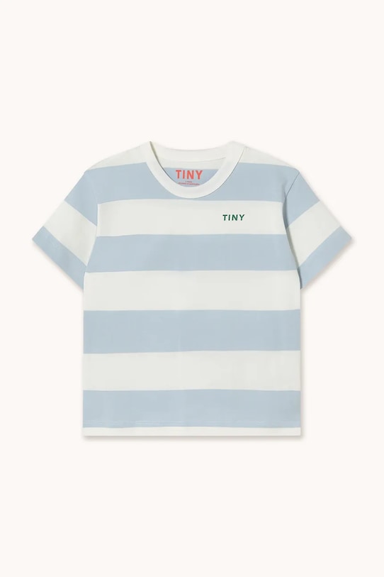 Tinycottons t-shirt bawełniany dziecięcy STRIPES KNIT TEE SS26.077 niebieski SS26