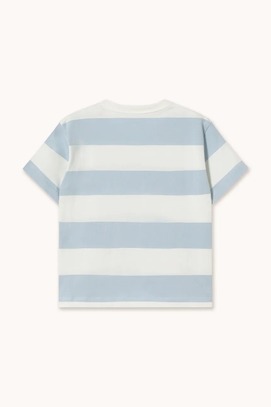 Chłopiec Tinycottons t-shirt bawełniany dziecięcy STRIPES KNIT TEE SS26.077 niebieski