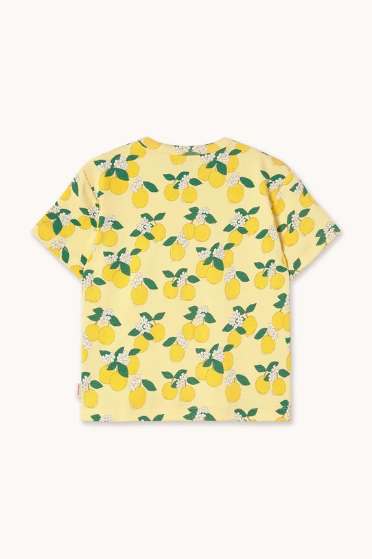 Chłopiec Tinycottons t-shirt dziecięcy ORANGES RIB TEE SS26.112 żółty