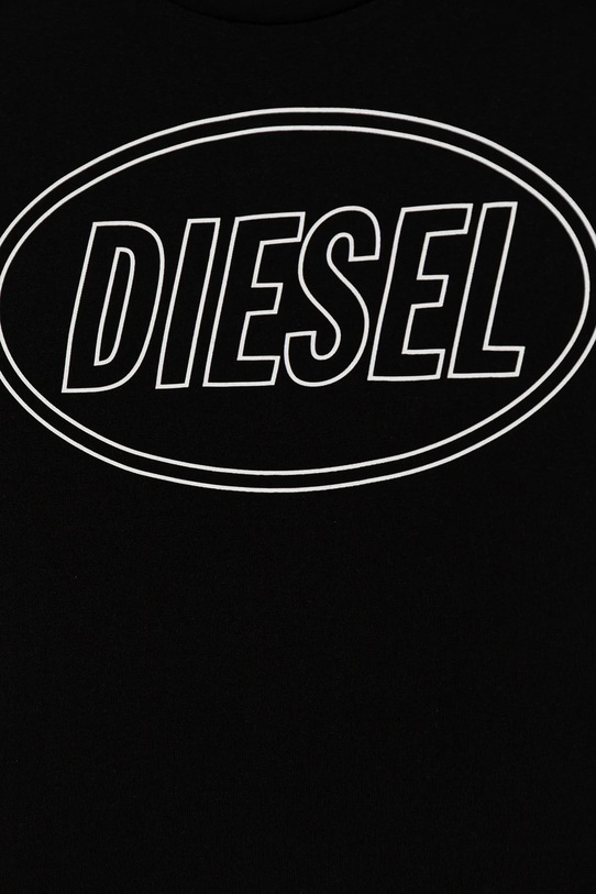 Chłopiec Diesel t-shirt bawełniany dziecięcy TCIRCLE OVER T-SHIRT J02582.0GRAI czarny