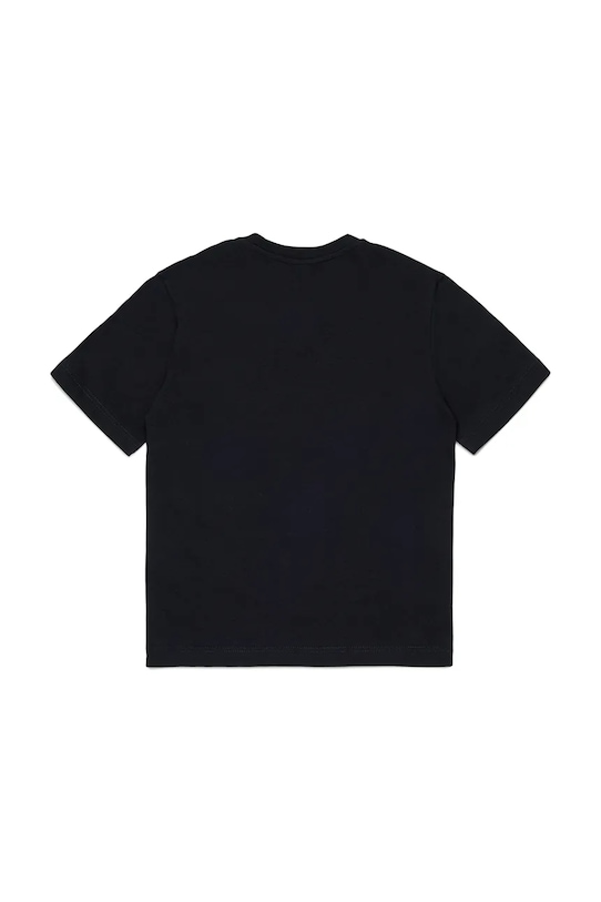 Diesel t-shirt bawełniany dziecięcy TVALE OVER T-SHIRT J02601.00YI9 czarny SS26