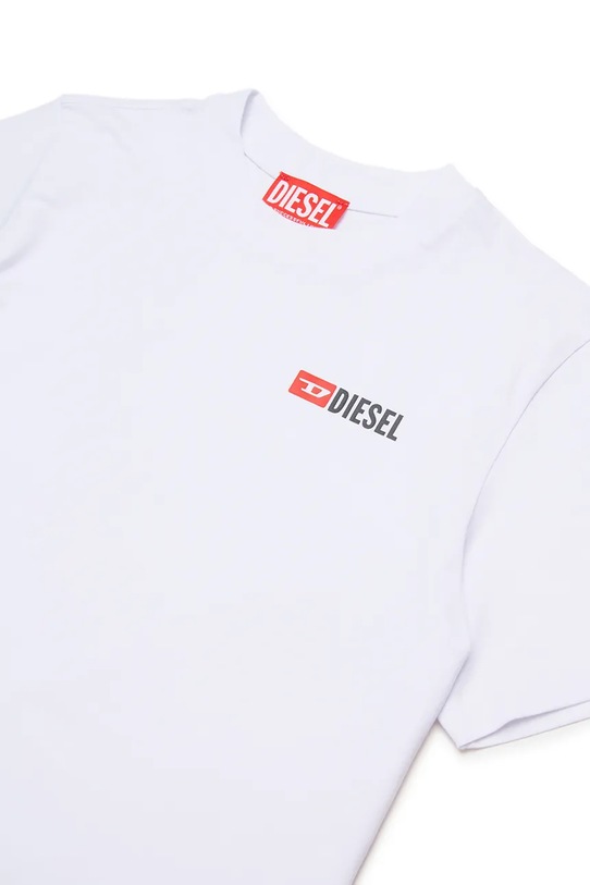 Chłopiec Diesel t-shirt dziecięcy UTRIM UW T-SHIRT J02691.KYATR biały