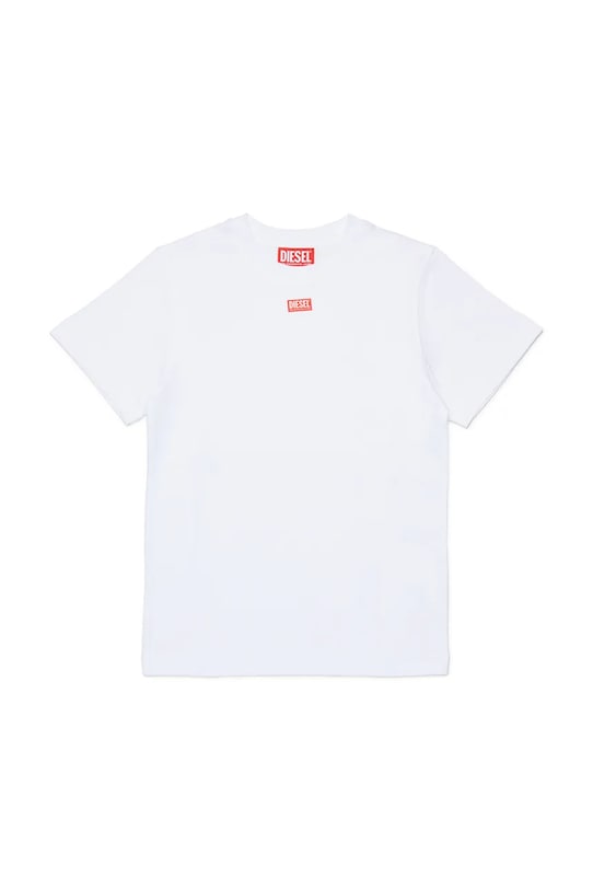 Diesel t-shirt bawełniany dziecięcy TJUSTR7 T-SHIRT bawełna biały J02770.0CATM