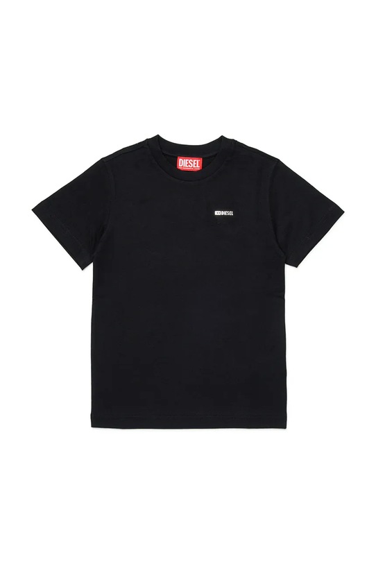 Diesel t-shirt bawełniany dziecięcy TADJUSTMET T-SHIRT bawełna czarny J02771.0CATM