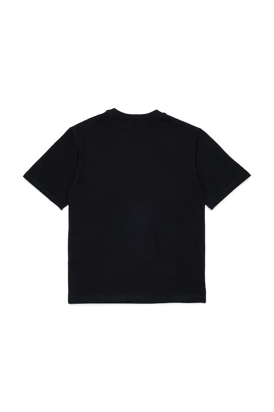 Diesel t-shirt bawełniany dziecięcy MTOMS OVER T-SHIRTS J02737.00YI9 czarny SS26