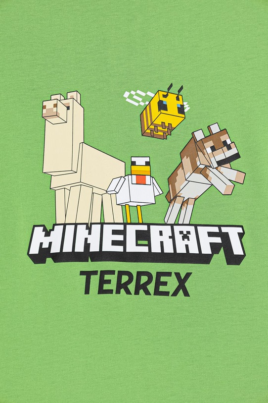 CHLAPEC Dětské bavlněné tričko adidas TERREX JZ3587 zelená