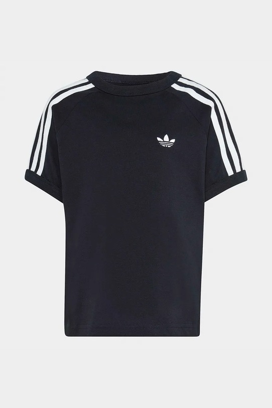 adidas Originals t-shirt bawełniany dziecięcy KD3309 czarny SS26