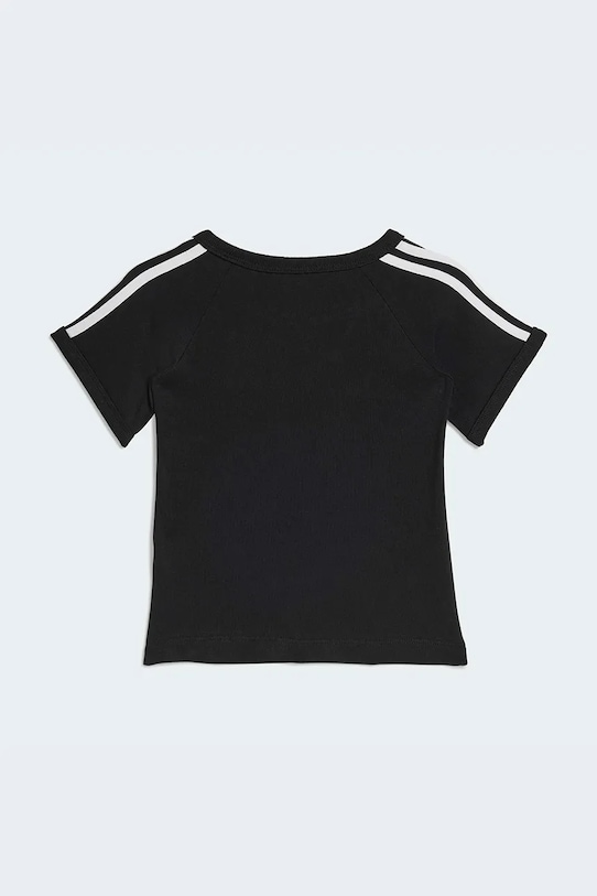 Παιδικό μπλουζάκι adidas Originals απλικέ μαύρο KD1013