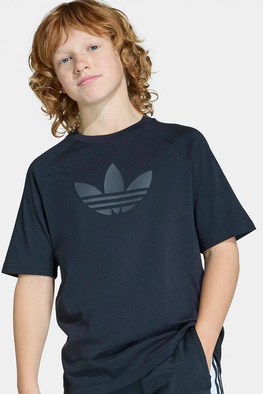 adidas Originals T-shirt παιδικό βαμβακερό KE2876 μαύρο