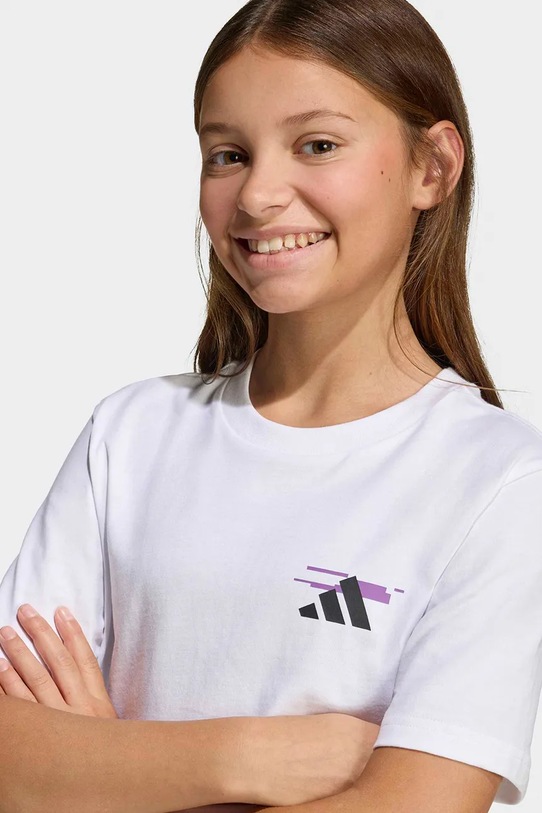 Παιδικό βαμβακερό μπλουζάκι adidas KA0532